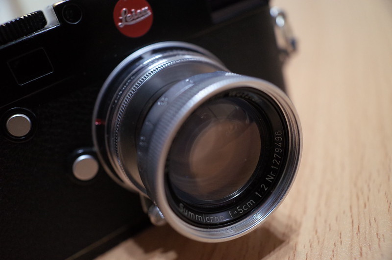 Summicron 50mm f2 0+Leica M TYP240外観レンズ部