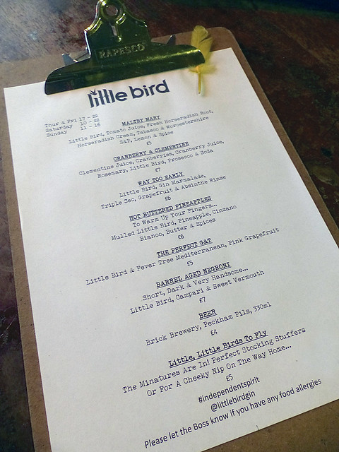 little bird menu