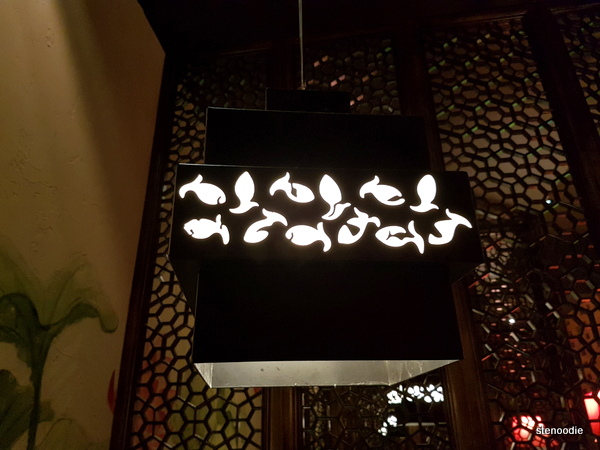 Green Tea Restaurant lamps