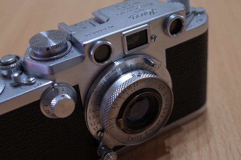 Laica Ⅲf+Leiz Elmar 50mm f3.5レンズ収納