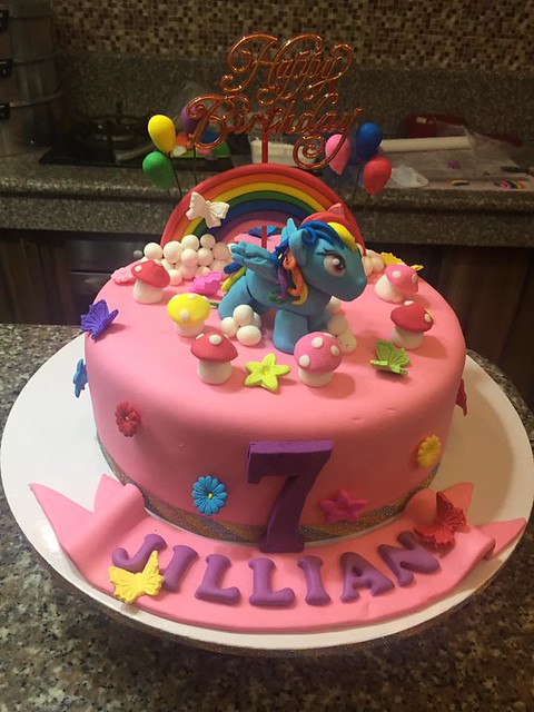 “Little Pony Fondant Cake” and all edible including the Pony Topper by Mavhic Cubio of Mamita’s Cake and Cupcake Creations