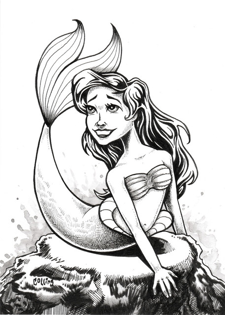 Ariel in Ink