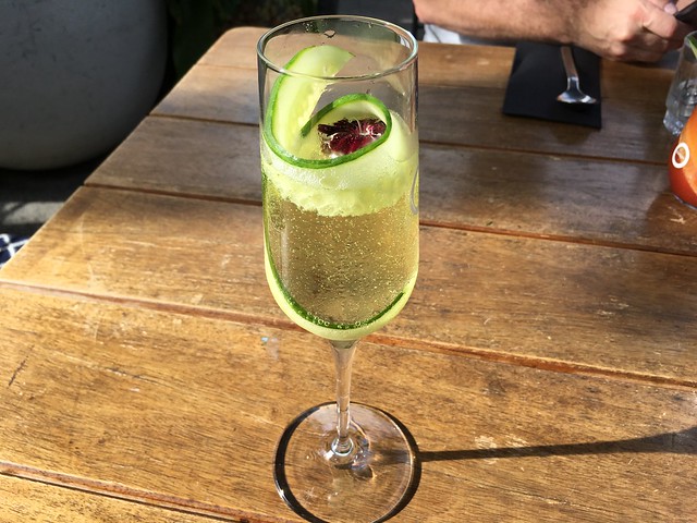 Cucumber Fizz cocktail - Odettes Eatery