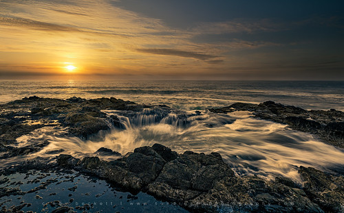 water ocean sunset wave tide rock sun thorswell pacific