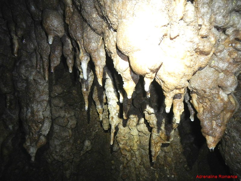 Delicate stalagmites
