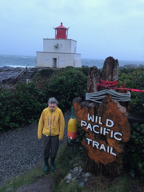 Tofino - Linda at the Wild Pacific Trail