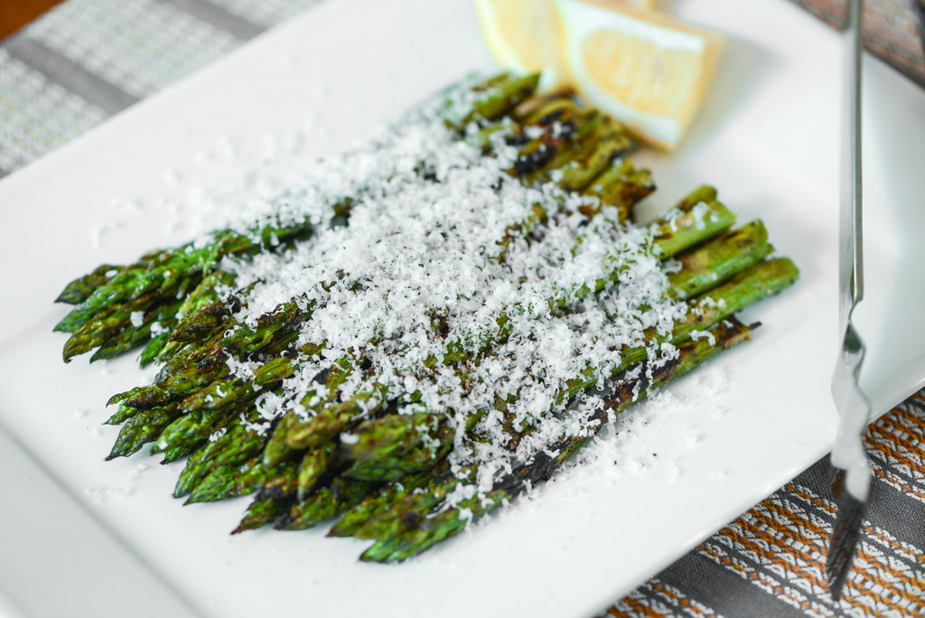 Grilled Asparagus with Lemon and Parmesan