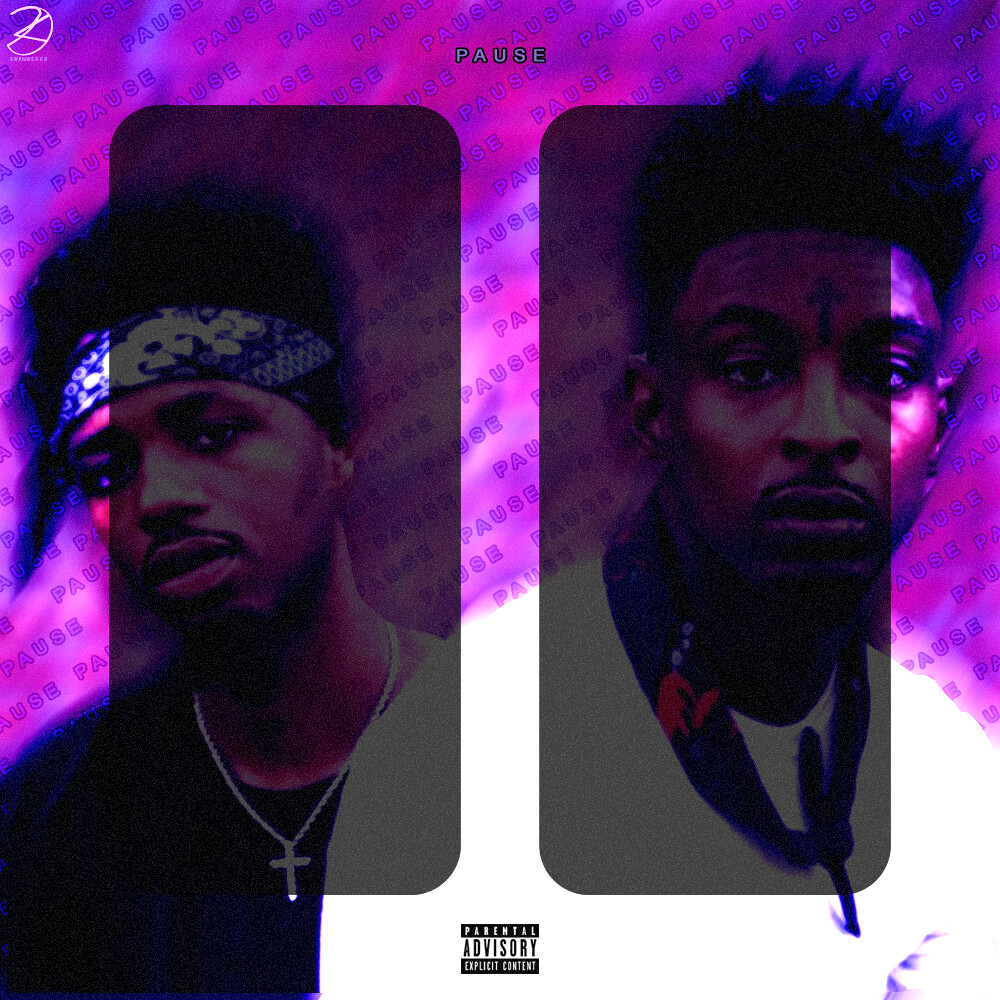 21 Savage Pause Feat Metro Boomin Album Cover By Kwa Flickr