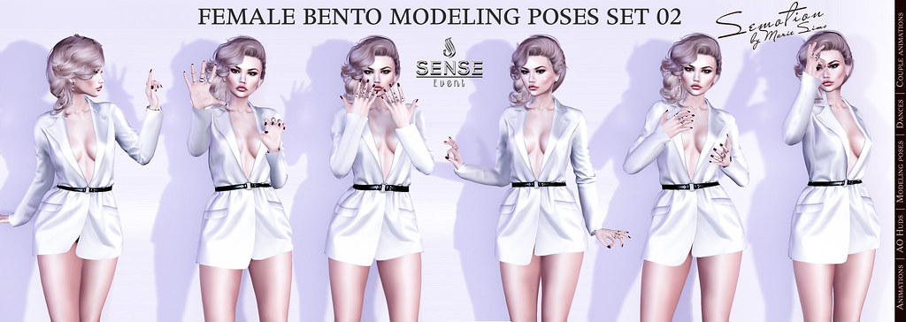 SEmotion Modeling Bento Poses Set 2 for Sense Event – 10 still poses