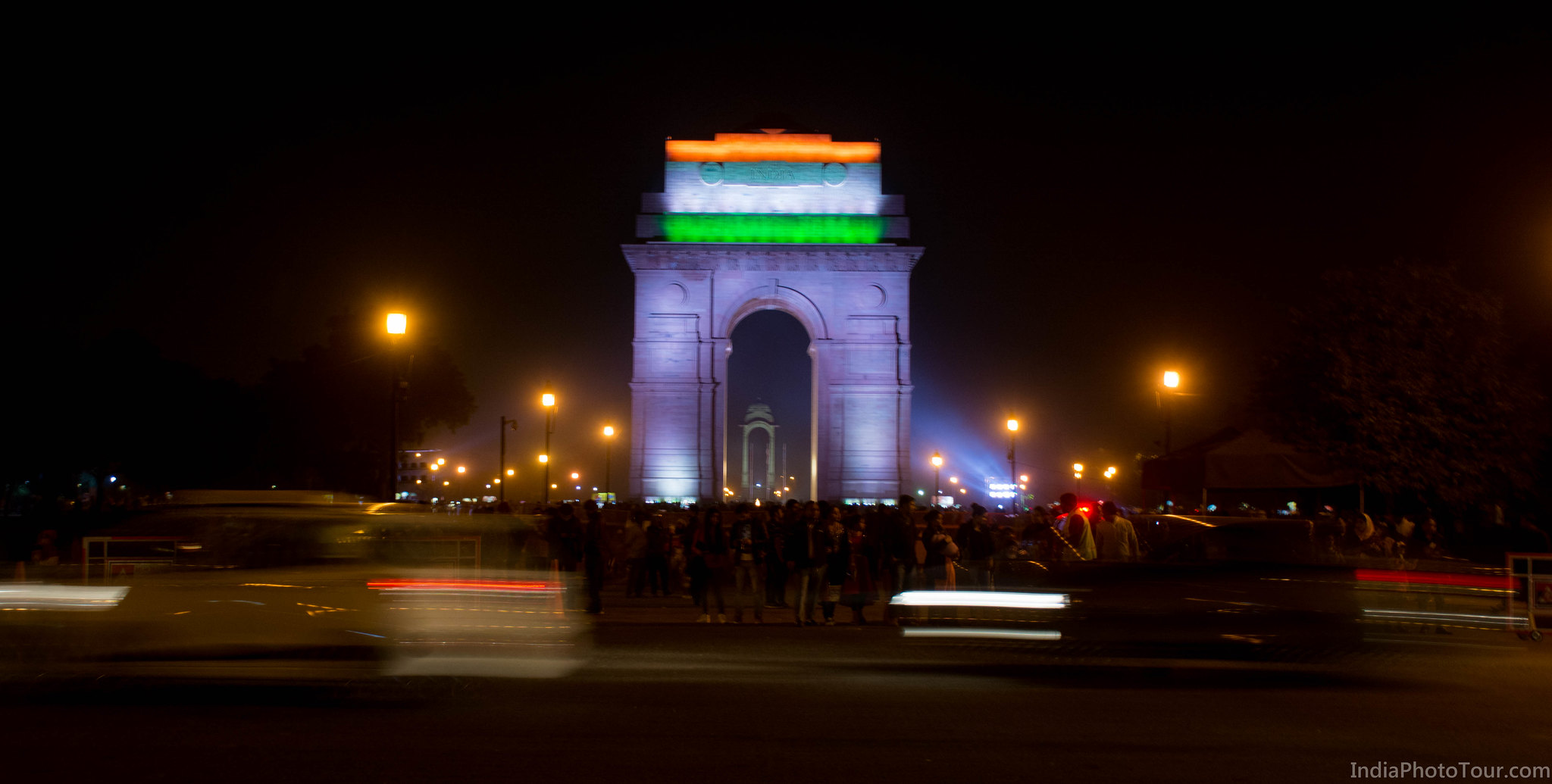 Trip to India Gate after sunset