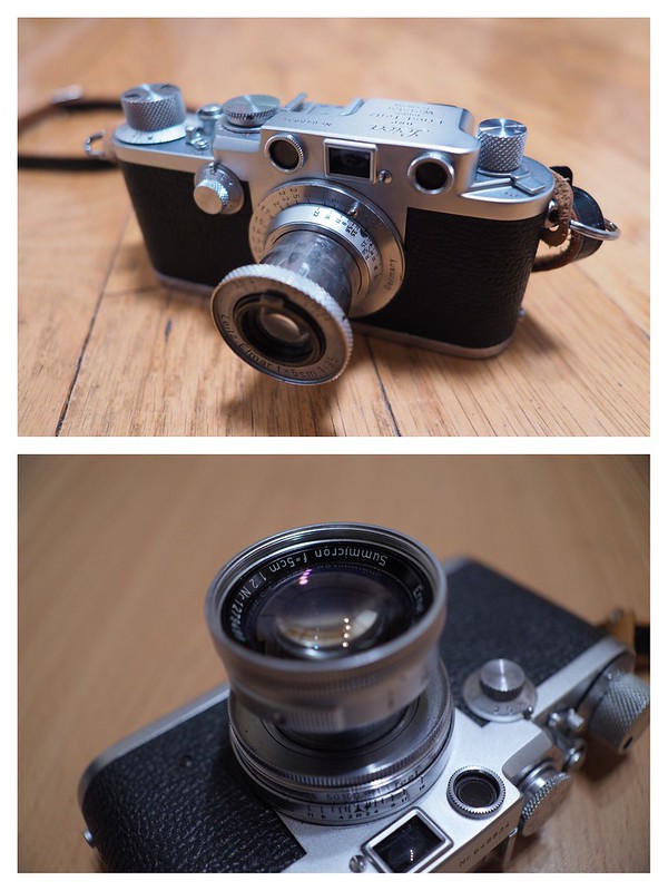 Leica Ⅲf+Elmar 50mm f3 5 Summicron 50mm f2