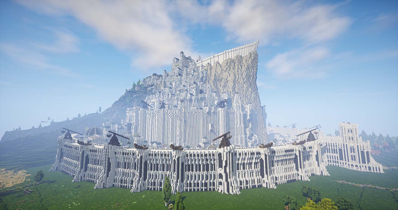 Minecraft Middle Earth By @mcmiddleearth: Minas Tirith - The Capital Of Gondor 