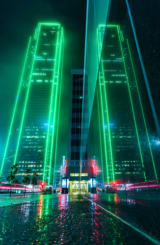 Downtown Dallas Fog Reflection