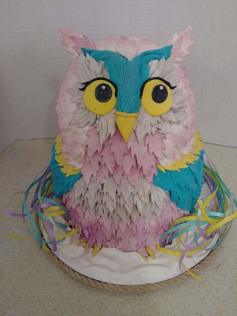 Owl Cake by Samantha Gonzales with Gonzales Cake Cottage