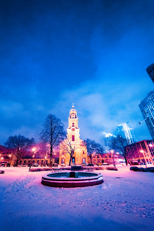 Cathedral Square in Snow