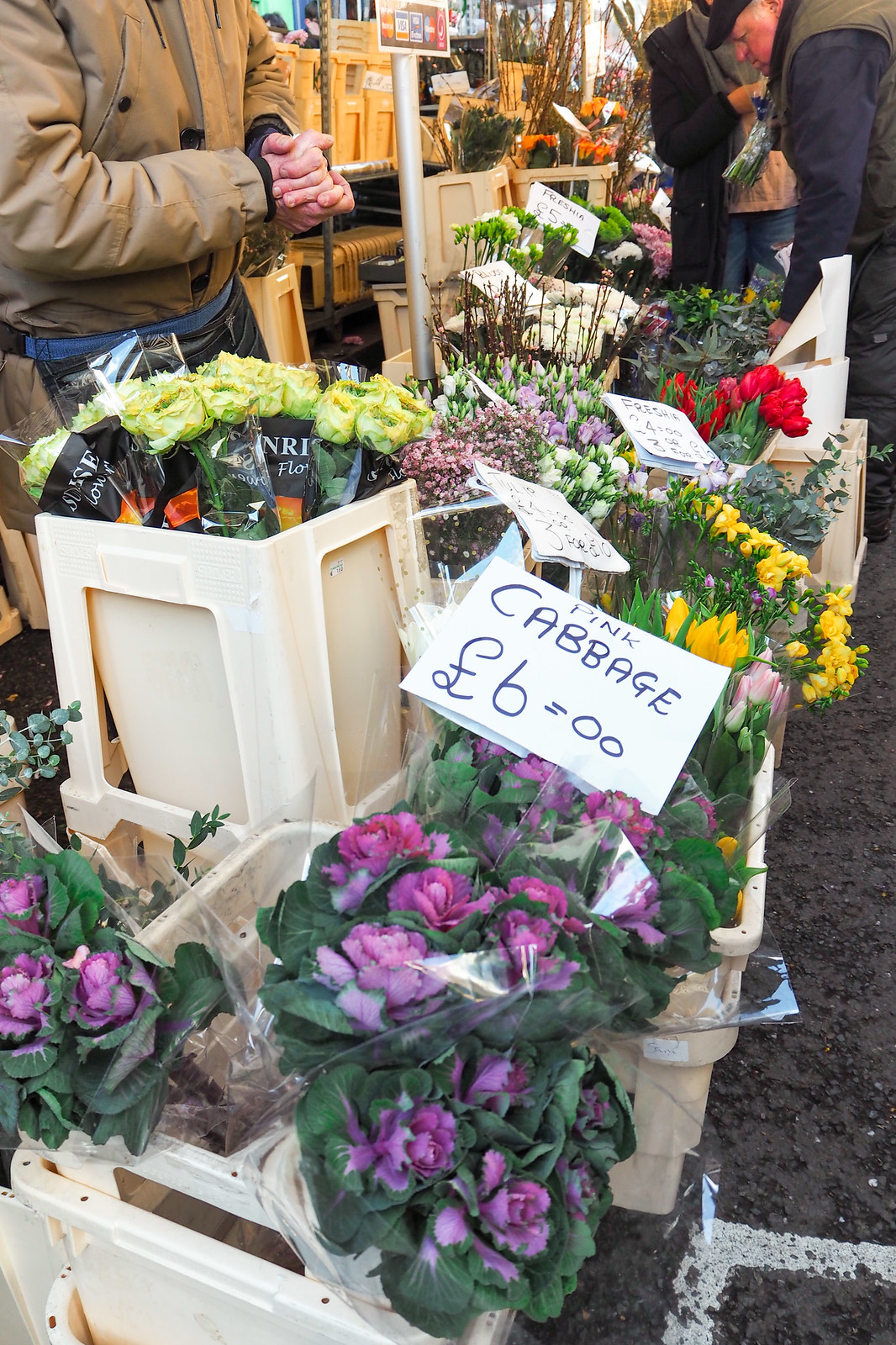 Lontoo Columbia road flower market