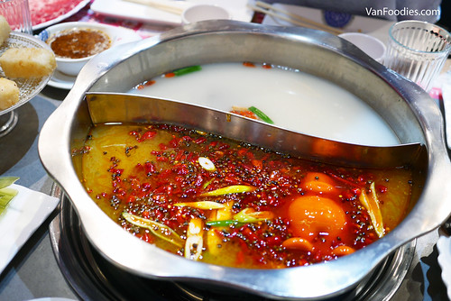 Half and Half Original Chongqing Spicy Soup & Special Pork Rib Soup