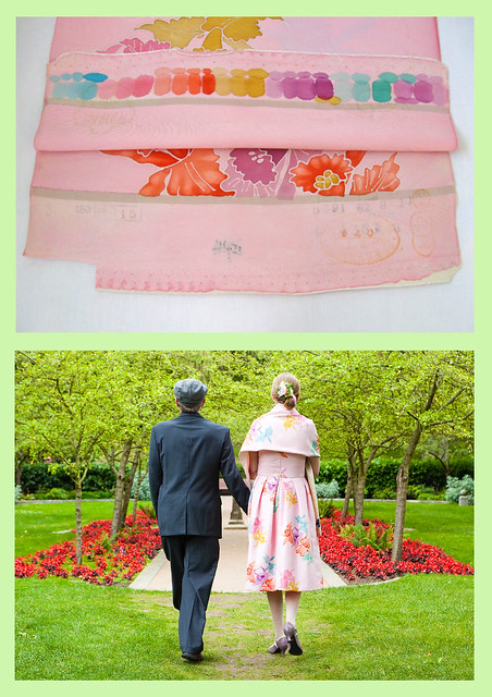 Kimonon silk wedding composite