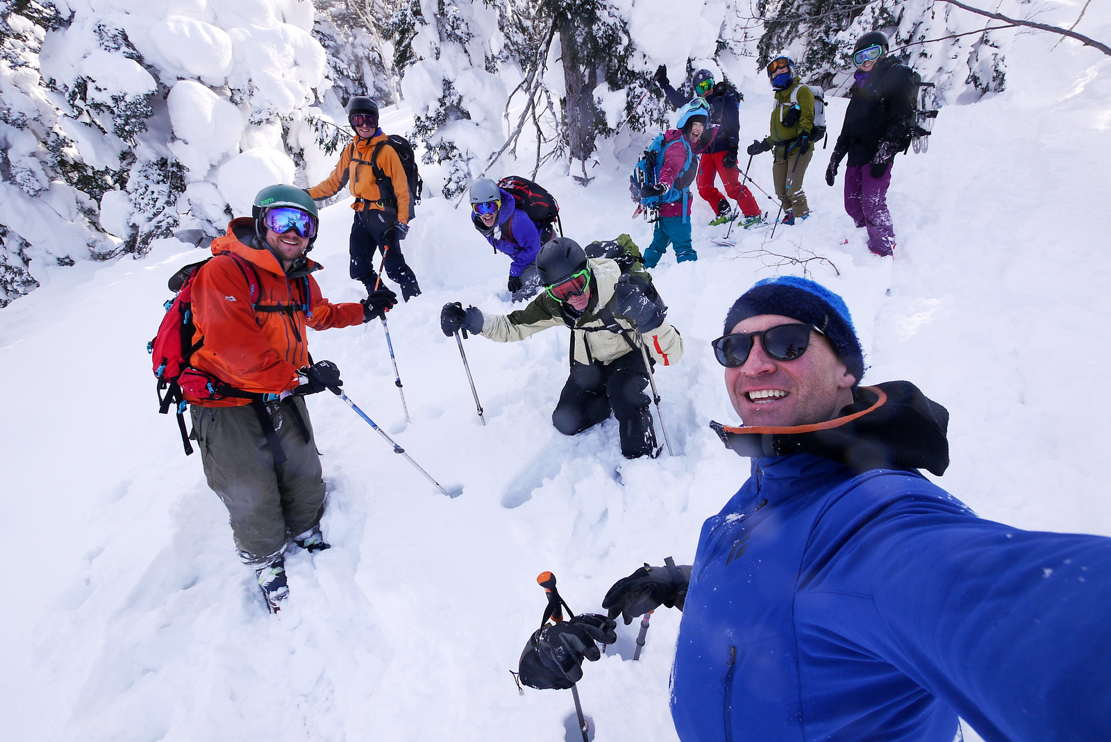 Mt. Furano backcountry ski touring (Hokkaido, Japan)