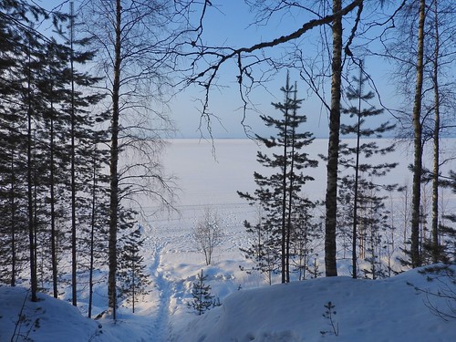 lake winter kainuu kajaani finland tracks tracksinthesnow suomi