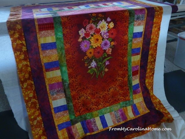 Bright Panel Quilt ~ From My Carolina Home