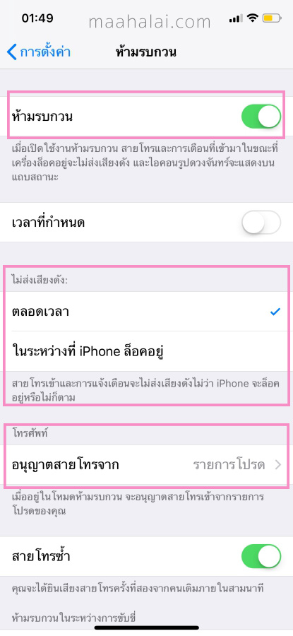iPhone X mute notification