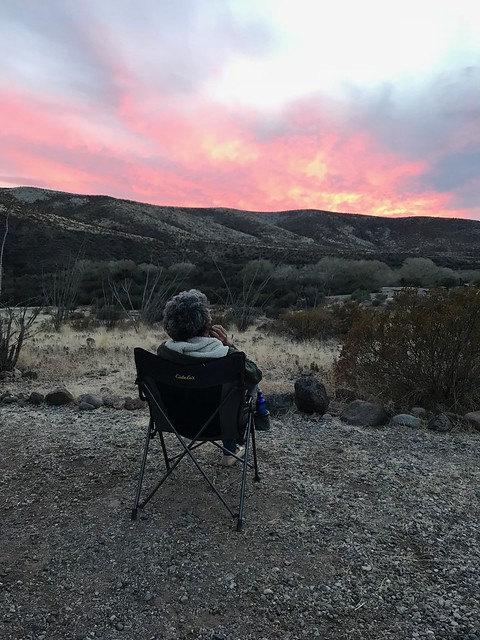 Gila Box Riverview - Pierre with the sunset