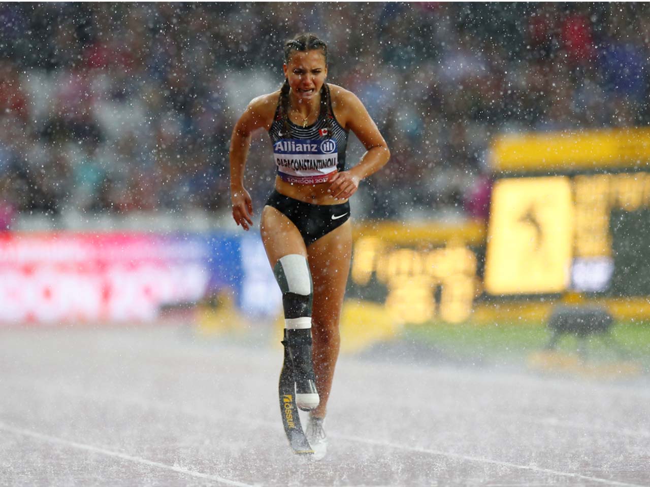 22 Photos From 2017 That Tell A Story: During IAAF World ParaAthletics Championship for Women’s 200m T44 Final, Marissa Papaconstantinou (Canada) fell down but managed to finish the race.