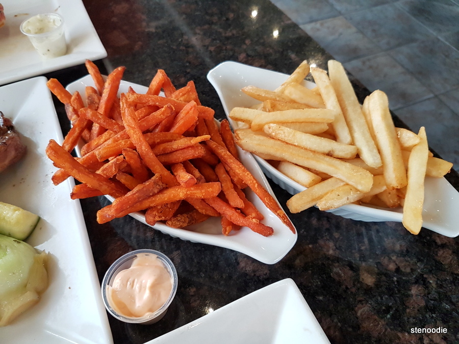  Sweet potato fries and regular fries