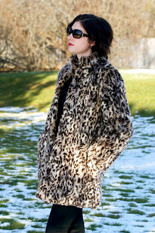 leopard fur coat