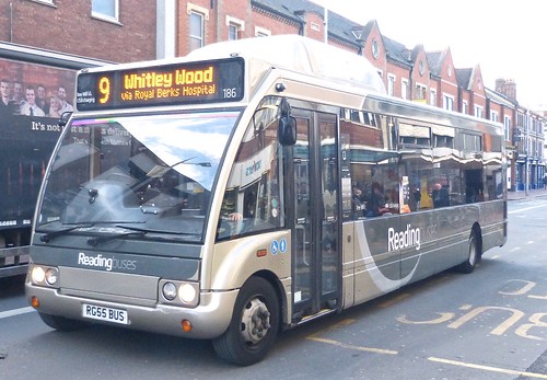 RG55 BUS ‘Reading buses’ No. 186. Optare Solo on Dennis Basford’s railsroadsrunways.blogspot.co.uk’