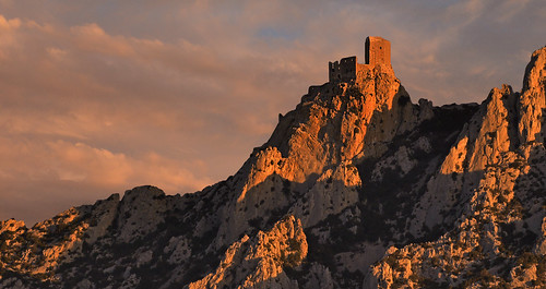 châteaucathare ruine castle quéribus nikon d800 leverdesoleil sunrise