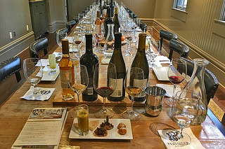 Beringer Vineyards - Dining table afterward