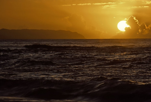 Niʻihau Sunset - Kodachrome - 1986