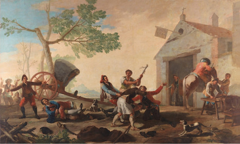 La riña en la Venta Nueva, 1777 Óleo sobre lienzo, 275 x 414 cm