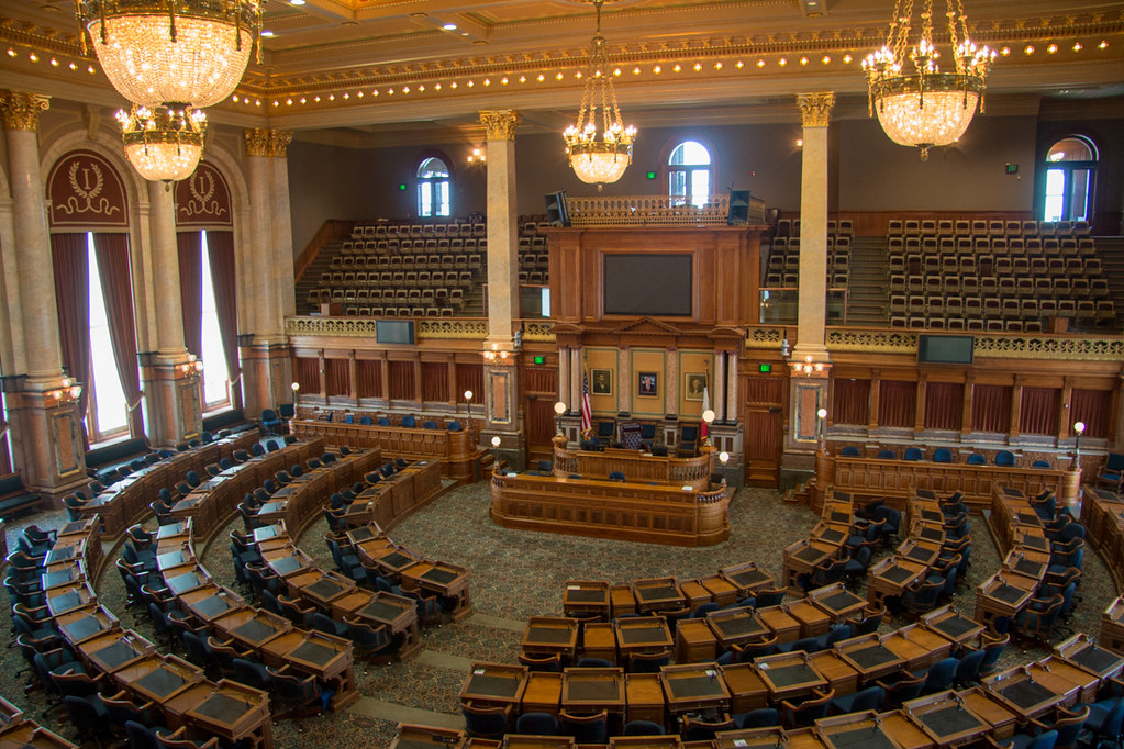 Legislative Chamber at Iowa Capitol Building