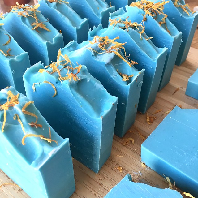 Blue & fruity soap
