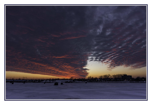 sunset winter skyclouds brilliantsky river cold ice icefishing clouds baycity redsky skyscape landscape tacphotography d7100 tomclarknet
