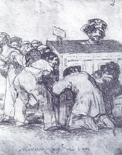 Miran lo que no ven Goya ca.1825 Uti 425