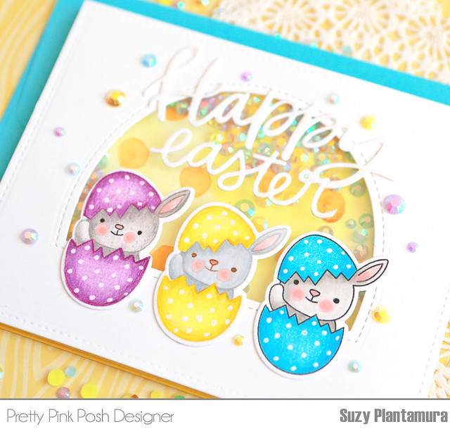 happy easter egg card close up