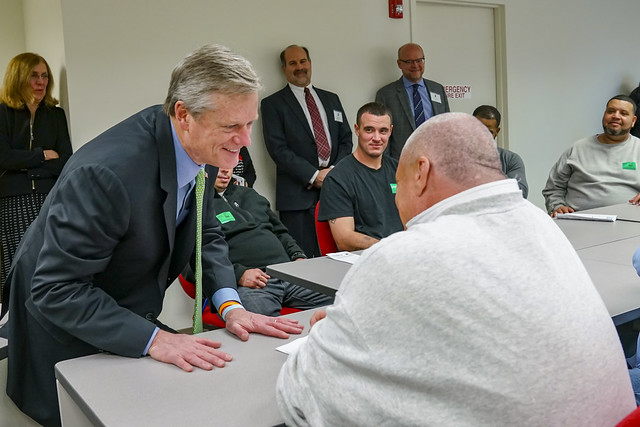 Governor Baker Visits Goodwill’s Quarterly Clothing Collaborative 01.10.18