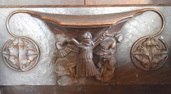 misericord: martyrdom of St Andrew (15th Century)