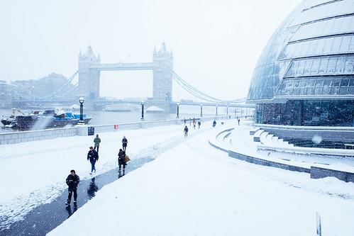 Snow, Tower Bridge