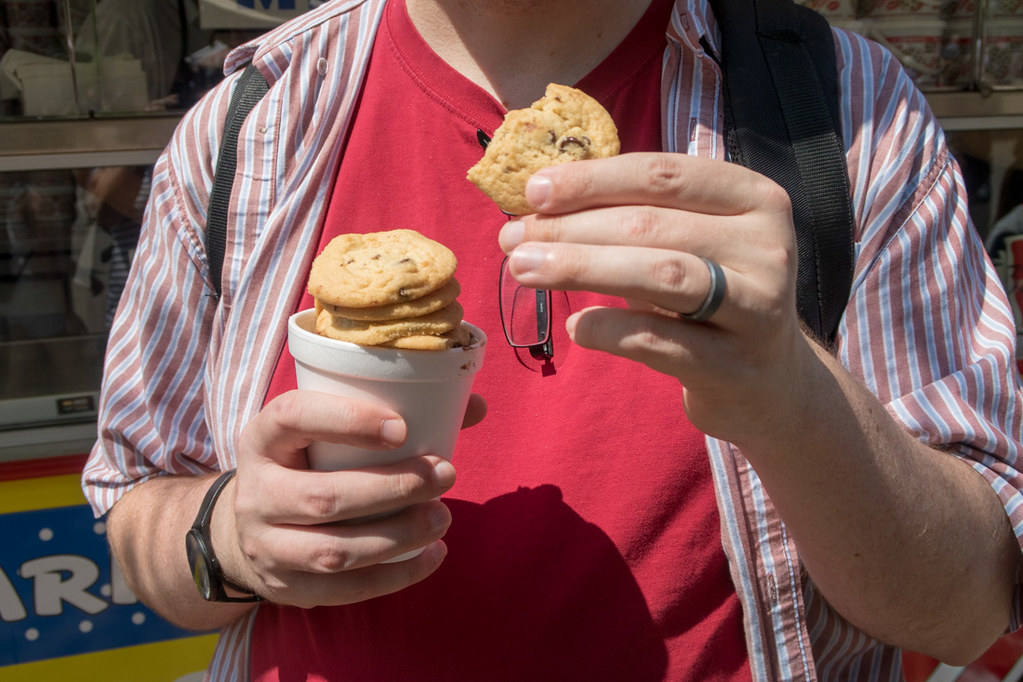 Cup of Chocolate Chip Cookies at Iowa State Fair