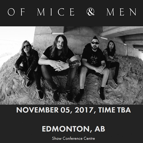 Of Mice & Men-Edmonton 2017 front