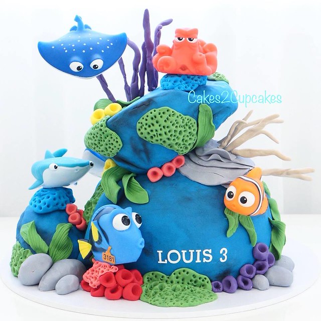 Nemo Themed Birthday Cake by Cakes 2 Cupcakes