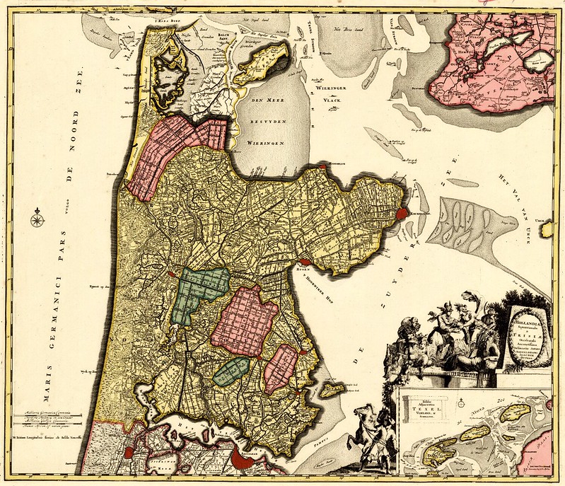 Joachim Ottens (1663-1719) - Hollandiae Septentrionalis & Frisiae Occidentalis Accuratissima Delineatio