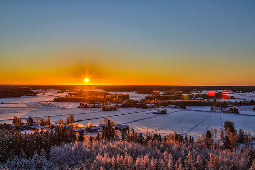 10 am finland winter january southern ostrobothnia sunrise morning jalasjärvi landscape clear sky sun canon eos 5d mkiv field