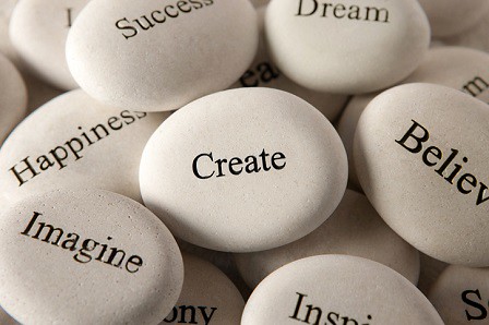 Inspirational stones for your word for the year- Create