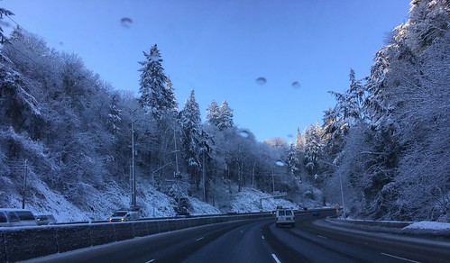 Highway 26 after a light snow